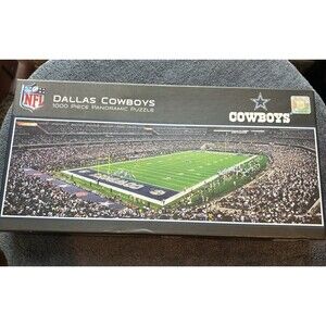 Dallas Cowboys 1000pc Panoramic Puzzle 39" x 13" AT&T Stadium NFL Master Pieces